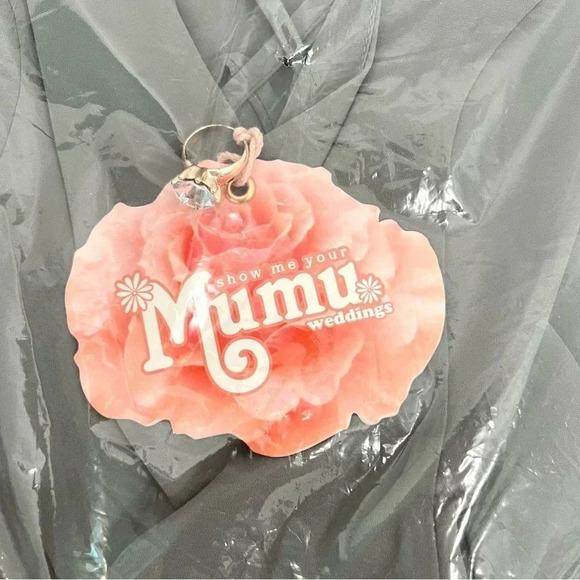 Show Me Your Mumu Godshaw Goddess Gown Soft
Charcoal Crisp Bridesmaid Size L New - Picture 7 of 11